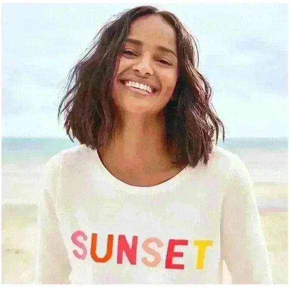 NWT! Loft Linen Sunset Lightweight Sweater - Picture 1 of 6